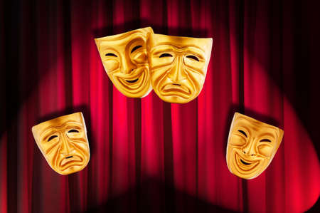 Theatre performance concept with masksの写真素材