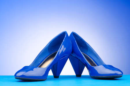 Woman shoes in the fashion conceptの写真素材