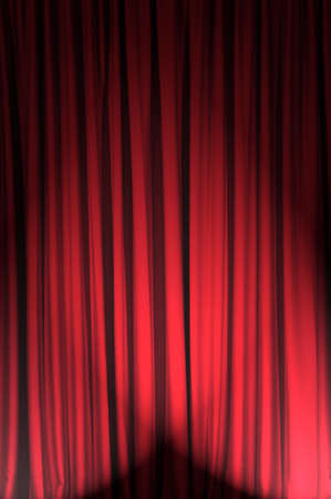 Brightly lit curtains in theatre conceptの写真素材