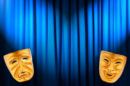 Theatre performance concept with masksの写真素材