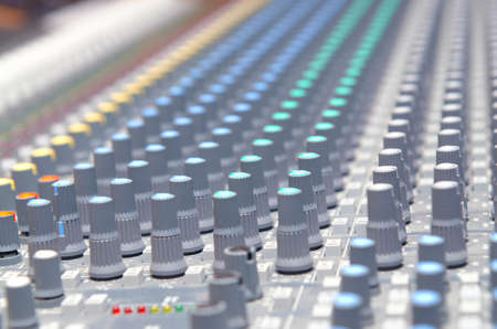 Close up of sound adjusting buttons