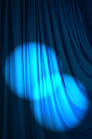 Brightly lit curtains in theatre conceptの写真素材