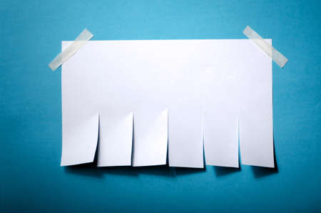 Tear off paper notice on the wallの写真素材