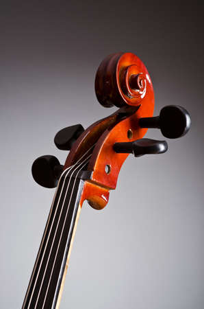 Music Cello in the dark roomの写真素材