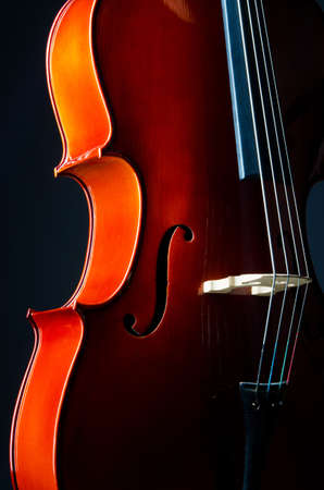 Music concept- close up of celloの写真素材
