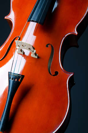 Music concept- close up of celloの写真素材