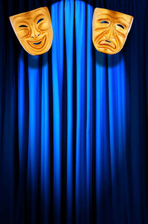 Theatre performance concept with masksの写真素材