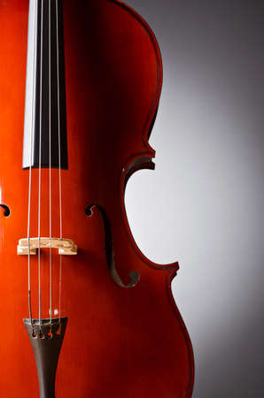 Music Cello in the dark roomの写真素材