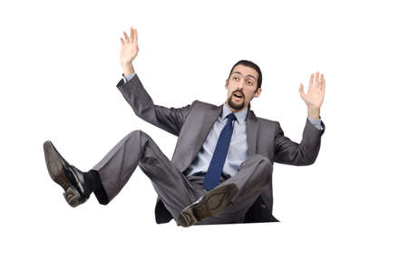 Businessman isolated on the white background