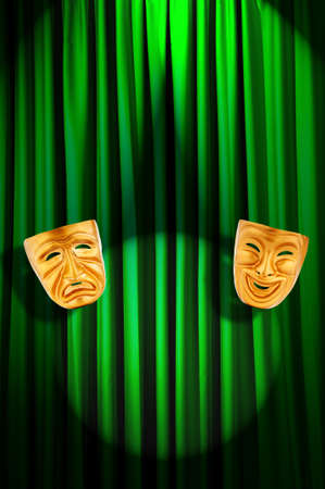 Theatre performance concept with masksの写真素材