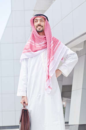 Arab on the street in summer