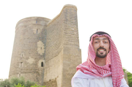 Arab on the street in summer