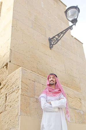 Arab on the street in summer
