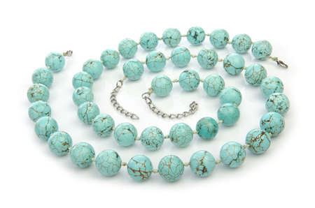 Necklace isolated on the whiteの写真素材