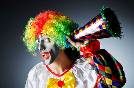 Clown in studio