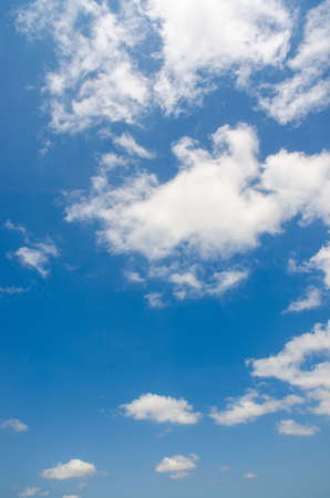 Bright blue sky in summer dayの写真素材