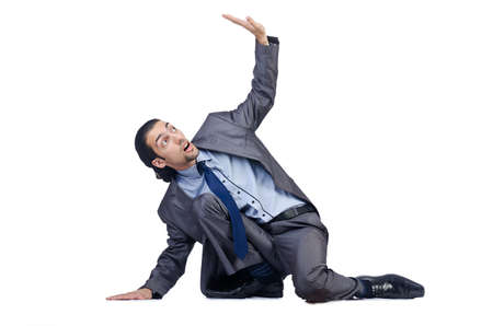 Businessman posing for conceptual photoの写真素材