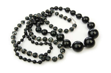 Nice necklase isolated on the whiteの写真素材