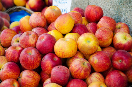 Fruits at the market stallの写真素材