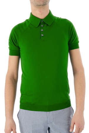 Male shirt isolated on whiteの写真素材