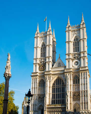 Westminster Abbey on bright summer dayの写真素材