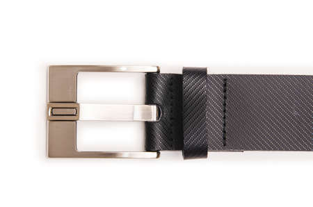 Male elegant belt isolated on the white
