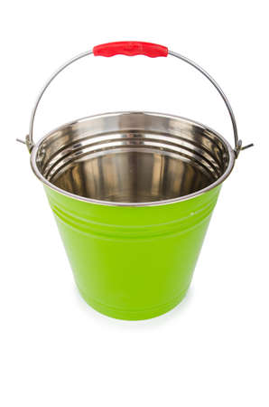 Bucket isolted on the white backgroundの写真素材