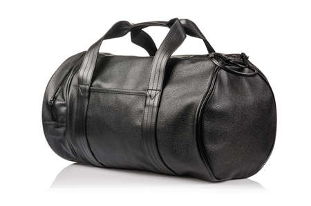 Sport bag isolated on the white backgroundの写真素材