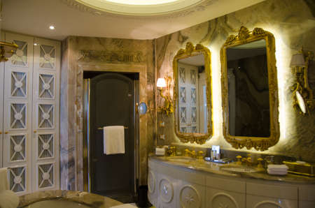 BAKU, AZERBAIJAN - JUNE 11: Ambassador suite of Jumeirah Bilgah Beach Hotel on June 11, 2012 in Baku, Azerbaijan. Jumeirah Bilgah Beach Hotel is first Jumeirah hotel in Azerbaijanのeditorial素材