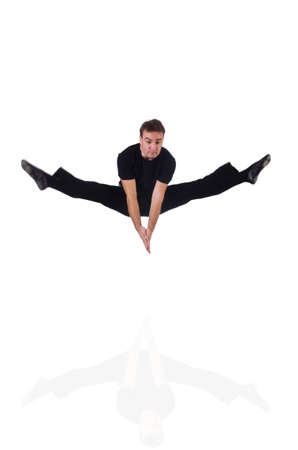 Dancer isolated on the white backgroundの写真素材