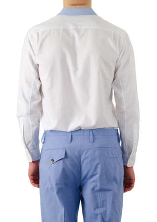 Man in fashion concept on whiteの写真素材