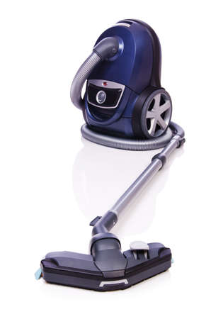 Vacuum cleaner isolated on the whiteの写真素材