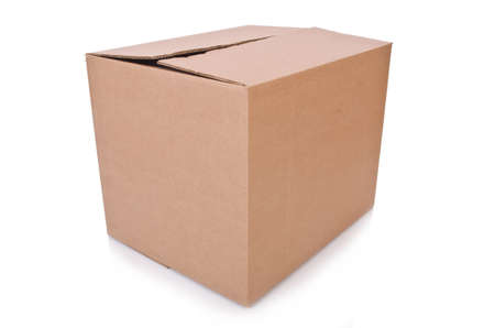 Carton boxes isolated on the white background