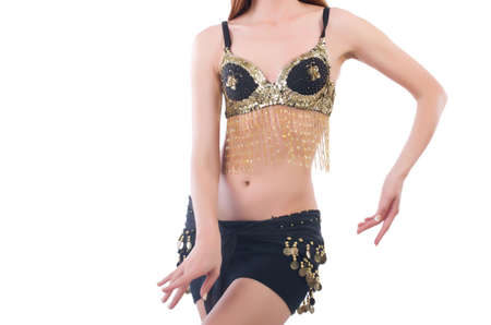 Woman body in bikini isolated の写真素材