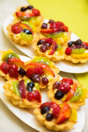 Tasty sweets in the plateの写真素材