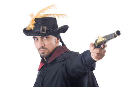 Pirate isolated on the white