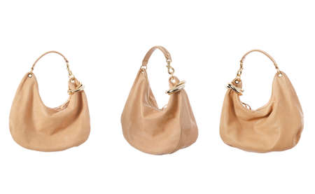 Woman bag isolated on the white backgroundの写真素材