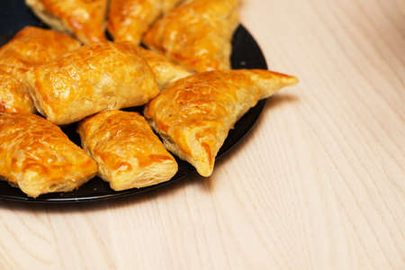 Patties stuffed with meat in the plateの写真素材