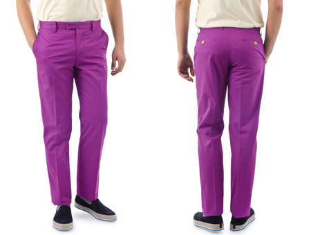 Trousers on the model isolatedの写真素材