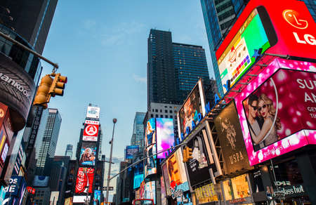 LAS VEGAS, USA - DECEMBER 20, 2013: Times Square in Downtown Manhattan