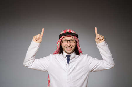 Arab doctor in diversity conceptの写真素材
