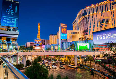 LAS VEGAS - DECEMBER 21: Strip on December 21, 2013 in Las Vegas. Strip is the main street in Las...
