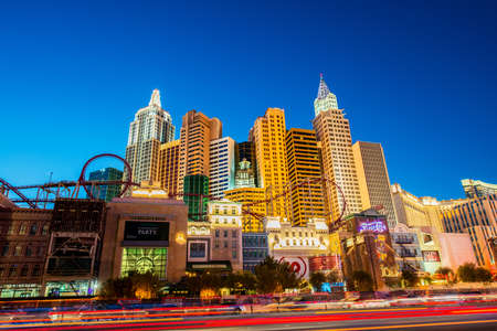 LAS VEGAS - DECEMBER 21: New York-New York casino on December 21, 2013 in Las Vegas. New York casino...