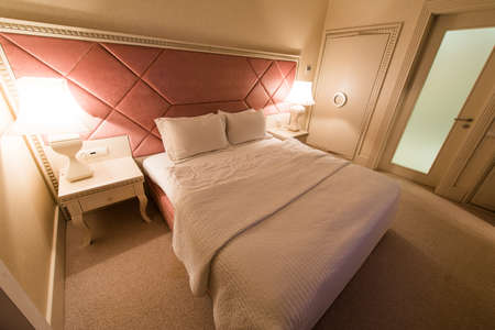 GABALA - MAY 18: Room in Riverside Hotel on May 18, 2014 in Gabala, Azerbaijan. Riverside hotel is...