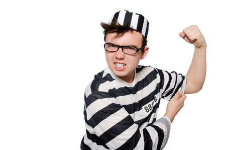 Funny prison inmate in conceptの写真素材