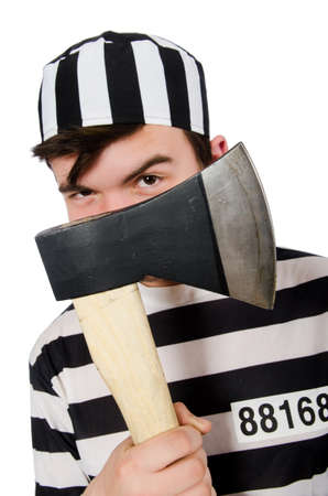 Funny prison inmate in conceptの写真素材