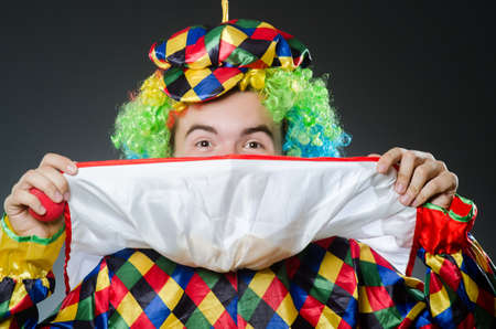 Funny clown in humor conceptの写真素材