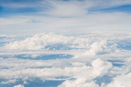 Cloudscape of bright blue skyの写真素材