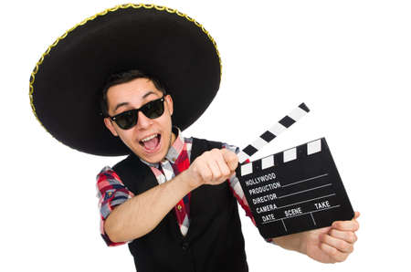 Funny mexican with sombrero in conceptの写真素材
