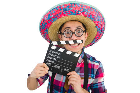 Funny mexican with sombrero in conceptの写真素材